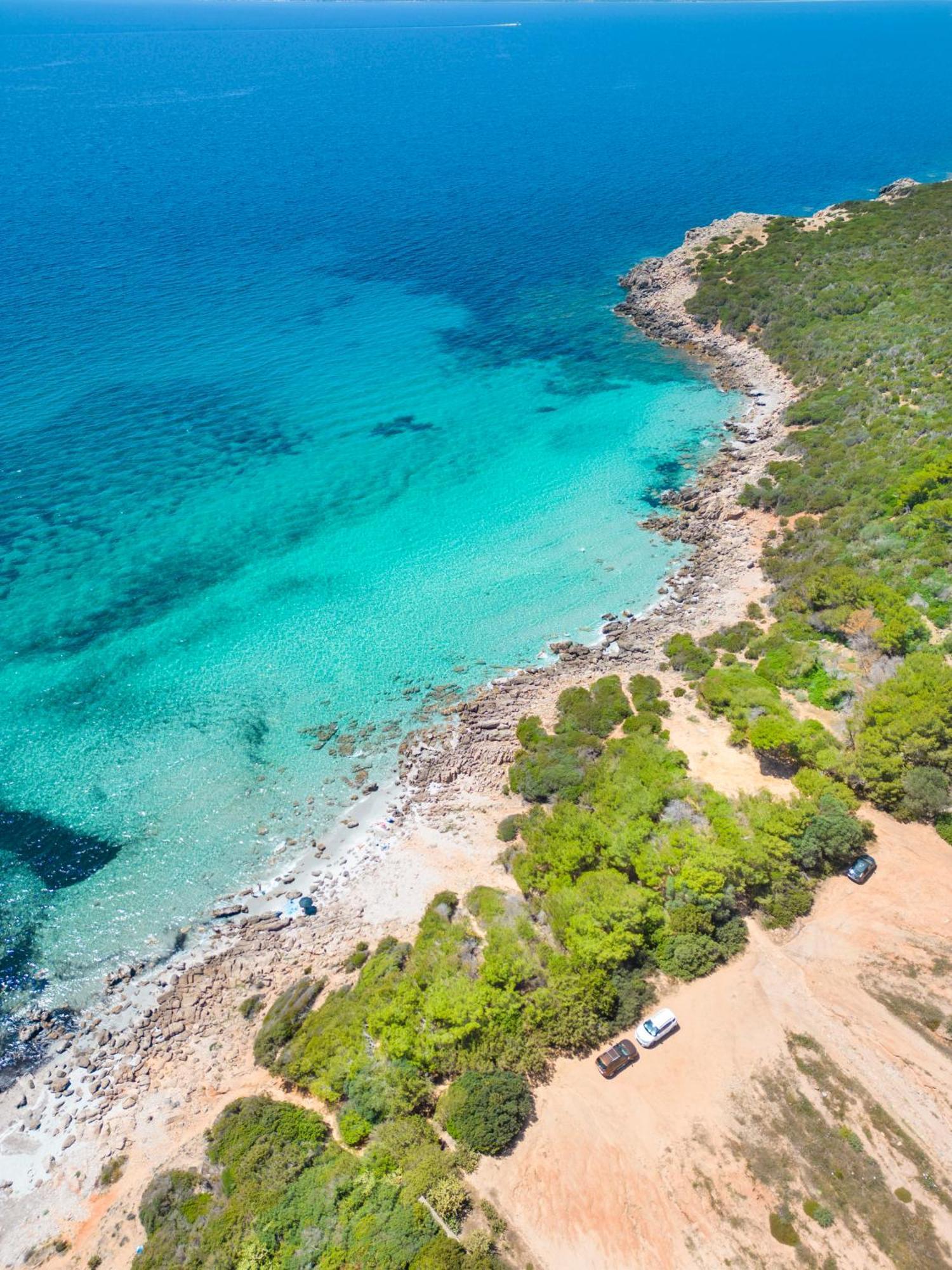 Rustico Porto Pino 30 Mt Dalla Spiaggia Zewnętrze zdjęcie