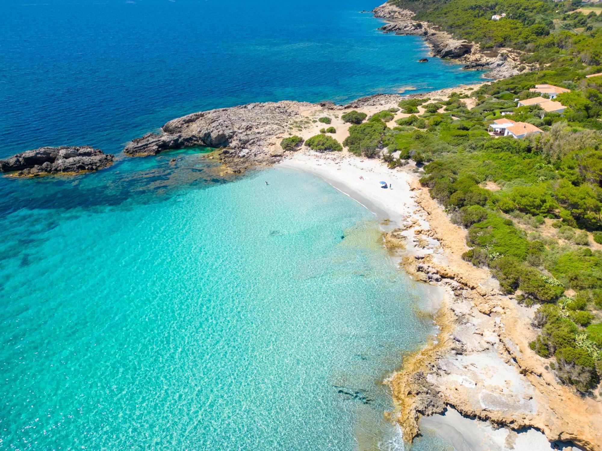 Rustico Porto Pino 30 Mt Dalla Spiaggia Zewnętrze zdjęcie